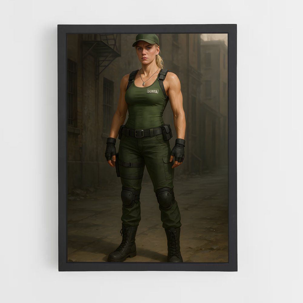 Poster Sonya en Mission – affiche Mortal kombat (vue 2)